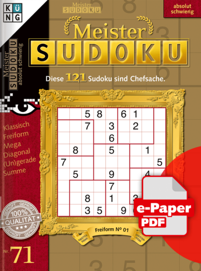 Meister Sudoku 71 e-Paper