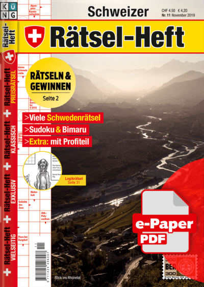 Schweizer Rätsel-Heft 11.2019 e-Paper