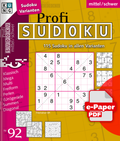 Profi Sudoku 92 e-Paper